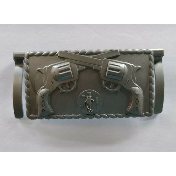 Mr Peanut Hard Plastic Belt Buckle Cowboy Embossed Western Planters Peanuts 1960 - Picture 4 of 7